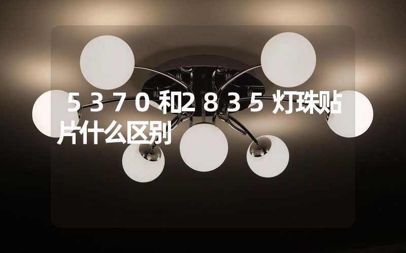 5370和2835灯珠贴片什么区别