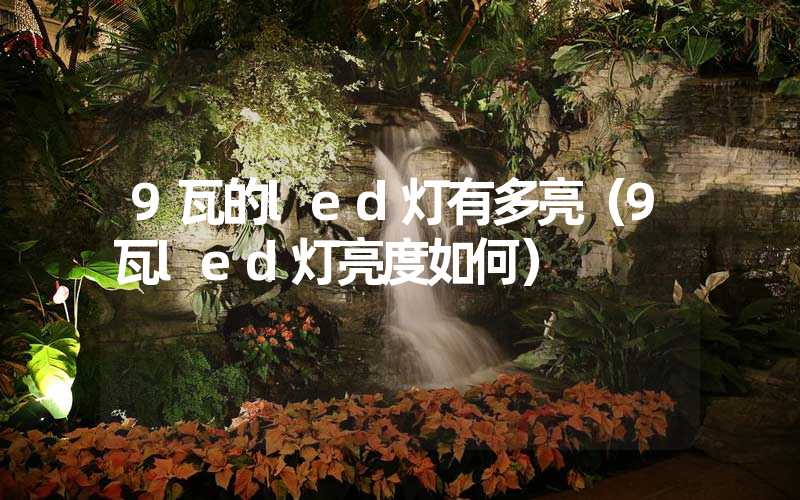 9瓦的led灯有多亮（9瓦led灯亮度如何）