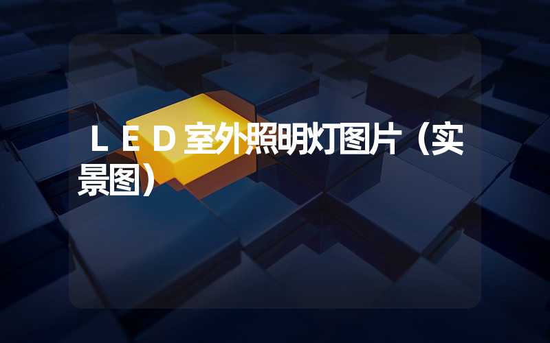 LED室外照明灯图片（实景图）