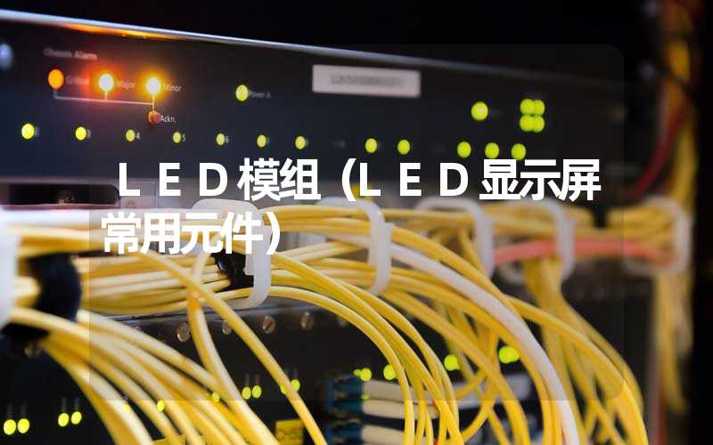 LED模组（LED显示屏常用元件）