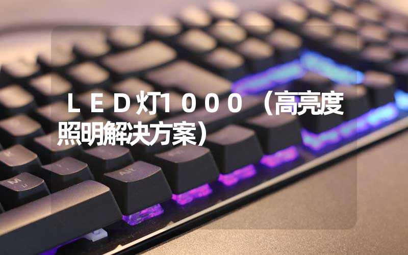 LED灯1000（高亮度照明解决方案）
