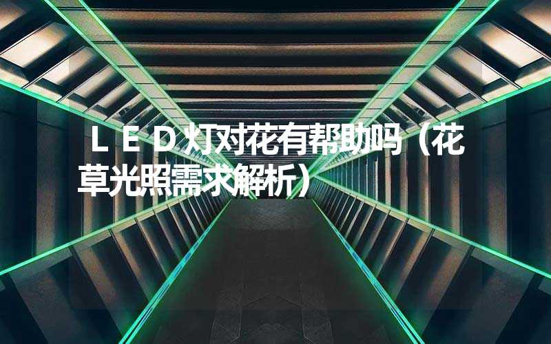 LED灯对花有帮助吗（花草光照需求解析）