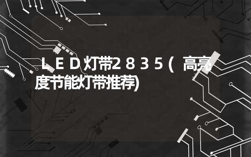 LED灯带2835(高亮度节能灯带推荐)