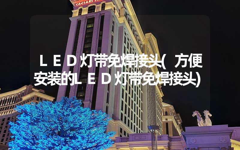 LED灯带免焊接头(方便安装的LED灯带免焊接头)