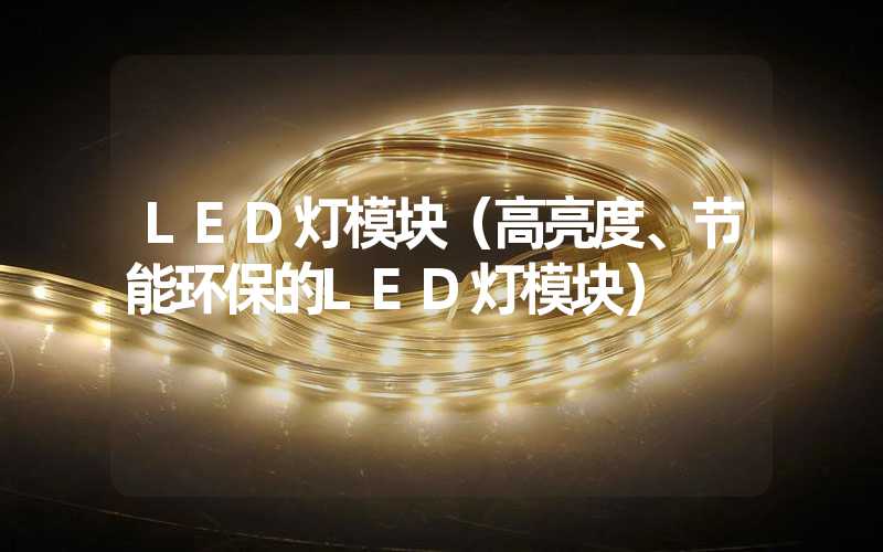 LED灯模块（高亮度、节能环保的LED灯模块）