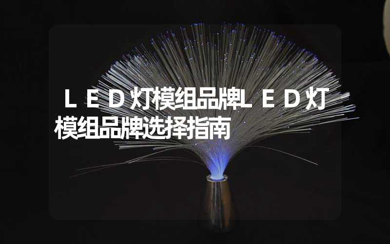 LED灯模组品牌LED灯模组品牌选择指南