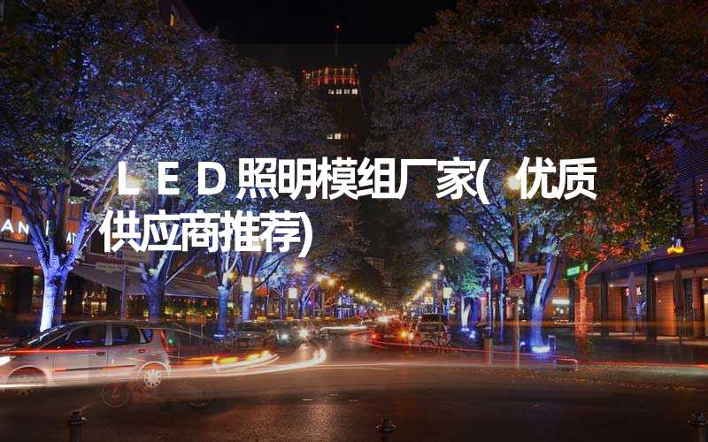 LED照明模组厂家(优质供应商推荐)
