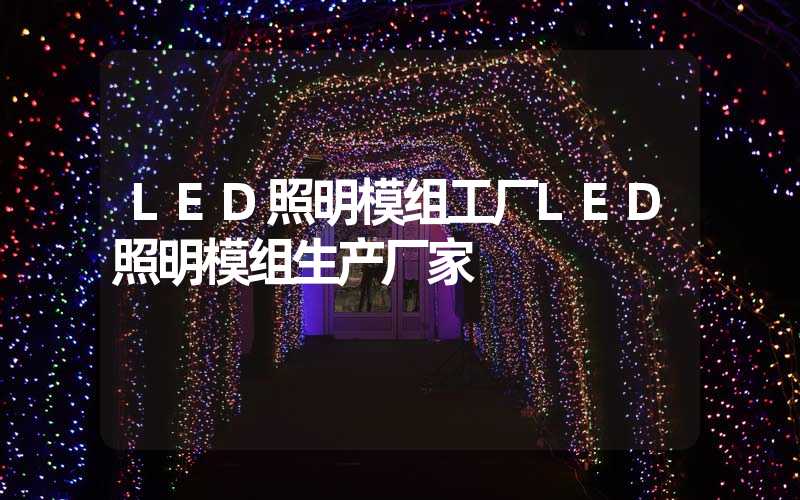 LED照明模组工厂LED照明模组生产厂家