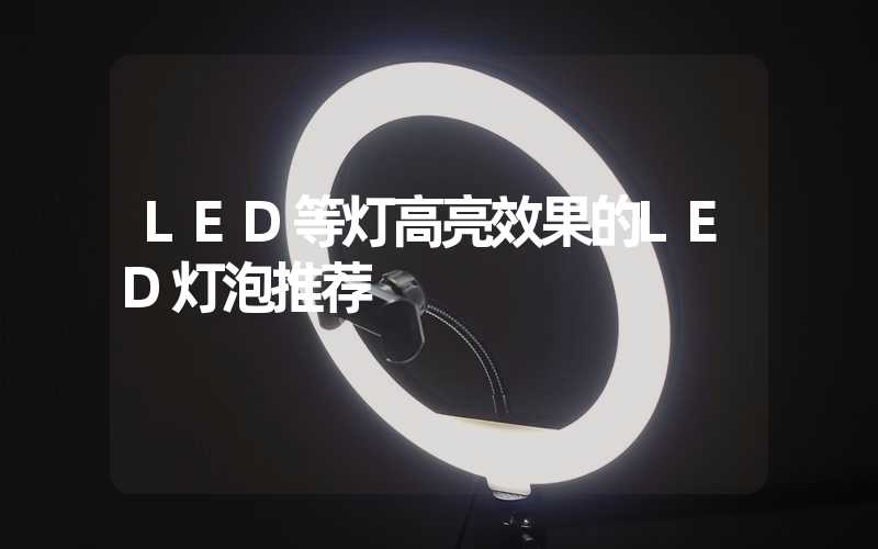 LED等灯高亮效果的LED灯泡推荐