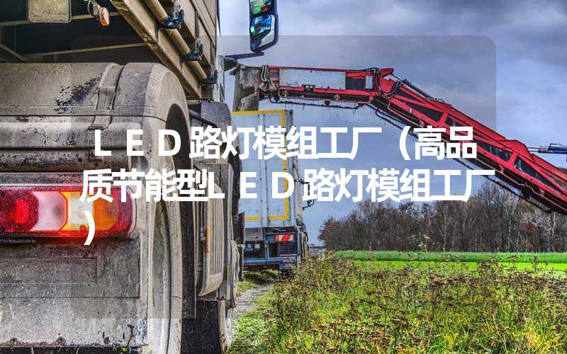 LED路灯模组工厂（高品质节能型LED路灯模组工厂）