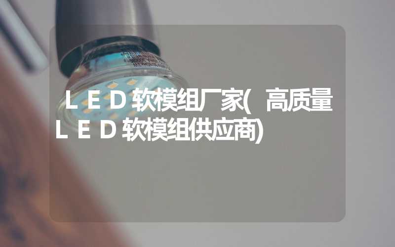 LED软模组厂家(高质量LED软模组供应商)