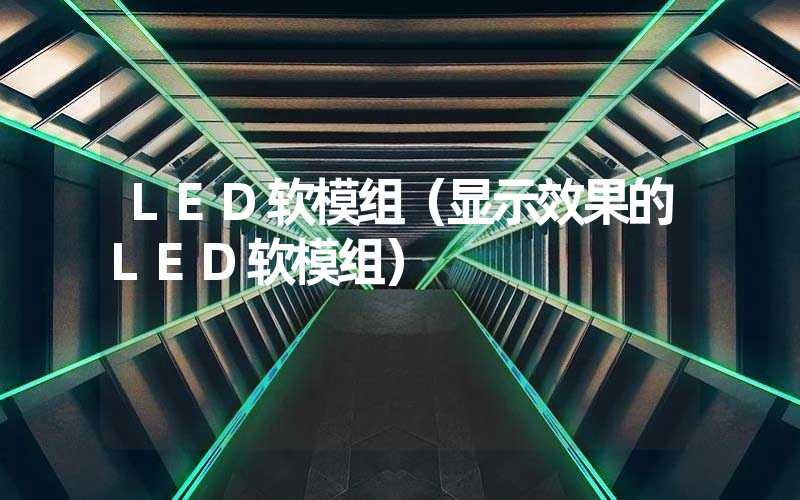 LED软模组（显示效果的LED软模组）