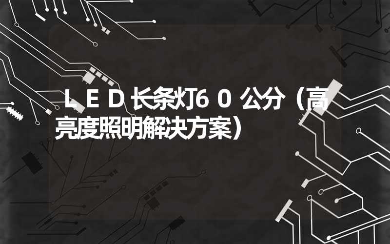 LED长条灯60公分（高亮度照明解决方案）