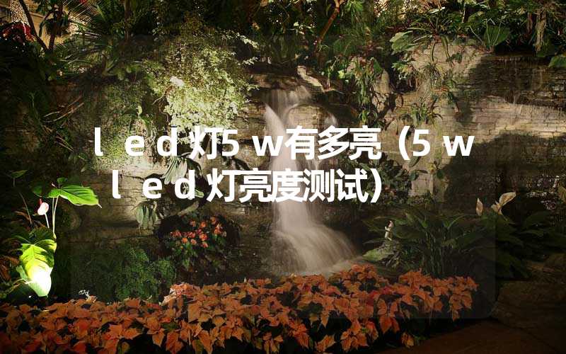 led灯5w有多亮(5w led灯亮度测试)-多映光电