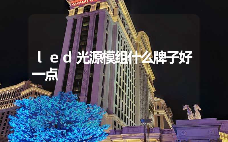 led光源模组什么牌子好一点