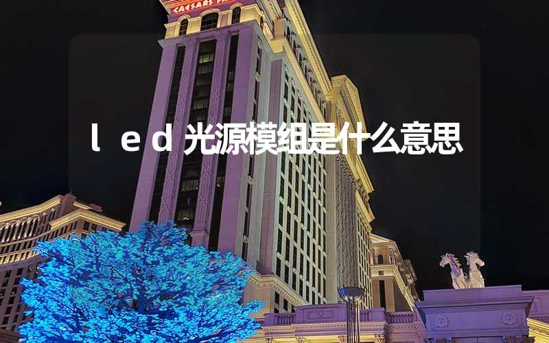 led光源模组是什么意思