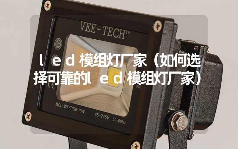 led模组灯厂家（如何选择可靠的led模组灯厂家）