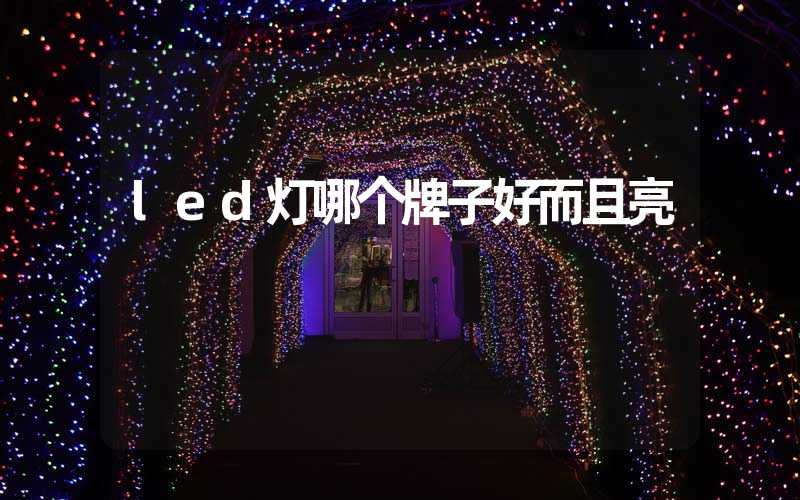 led灯哪个牌子好而且亮