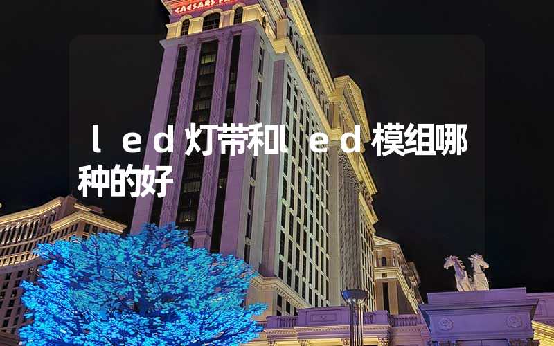 led灯带和led模组哪种的好