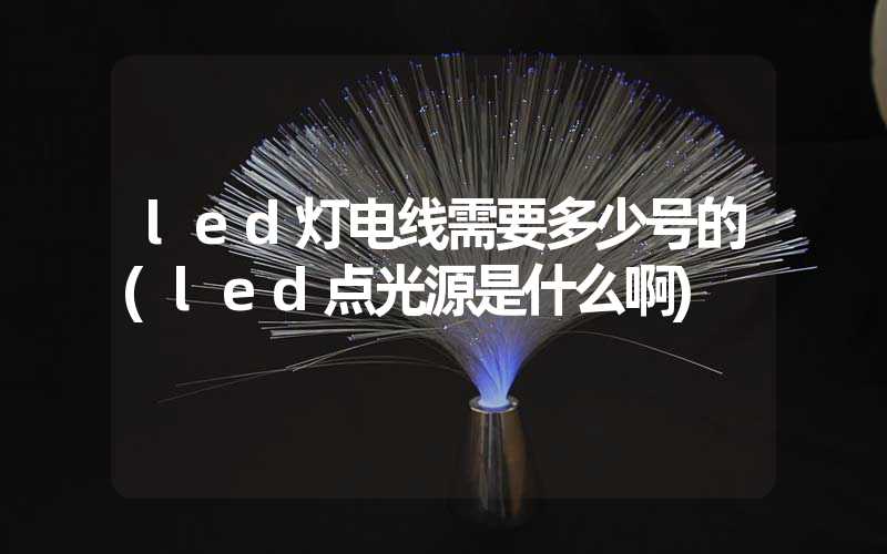 led灯电线需要多少号的(led点光源是什么啊)
