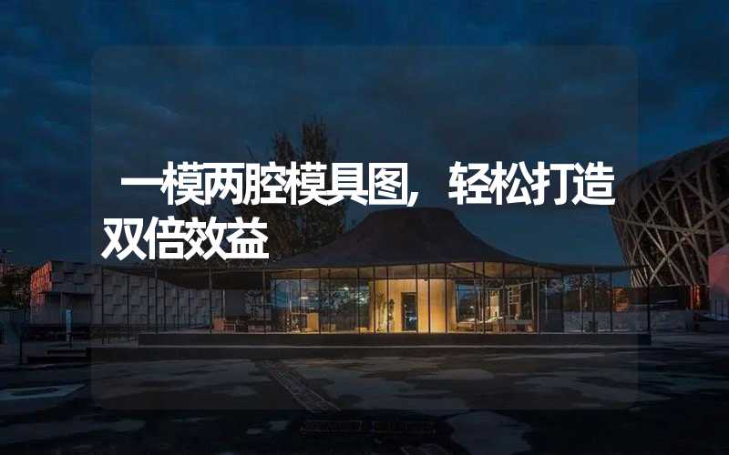 一模两腔模具图,轻松打造双倍效益