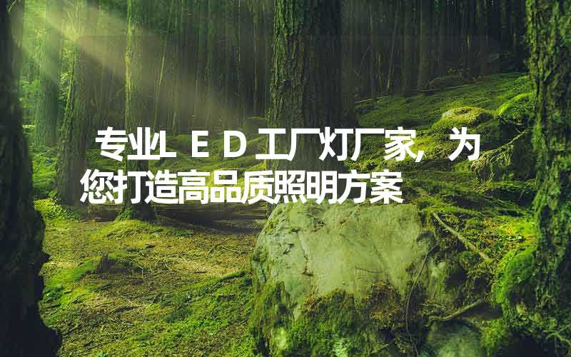 专业LED工厂灯厂家,为您打造高品质照明方案