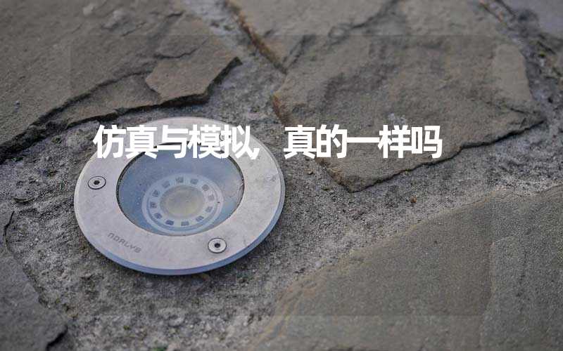 仿真与模拟,真的一样吗