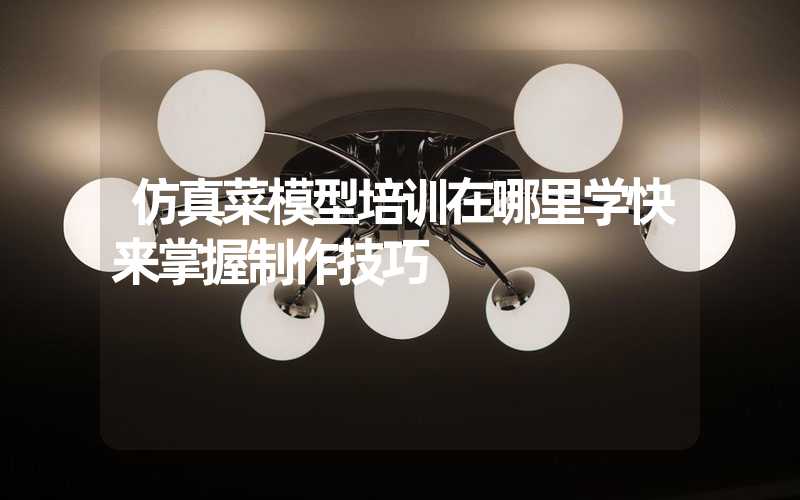 仿真菜模型培训在哪里学快来掌握制作技巧