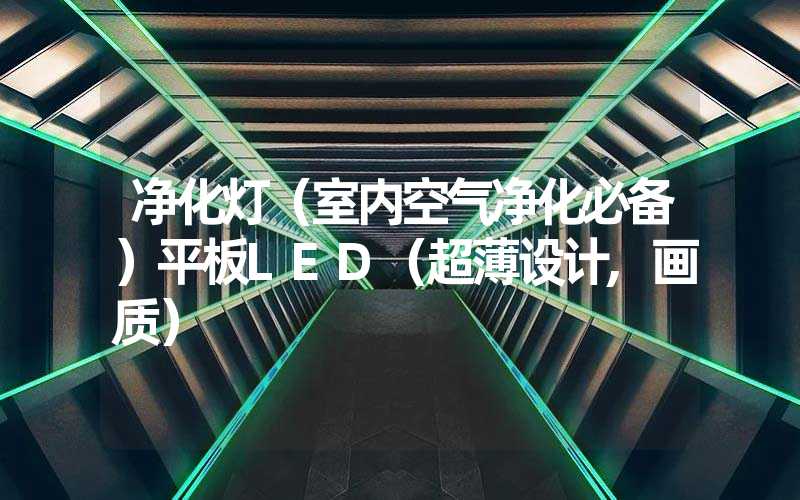 净化灯（室内空气净化必备）平板LED（超薄设计,画质）