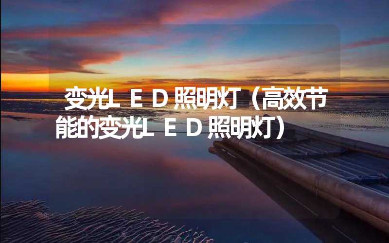 变光LED照明灯（高效节能的变光LED照明灯）