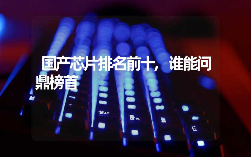 国产芯片排名前十,谁能问鼎榜首