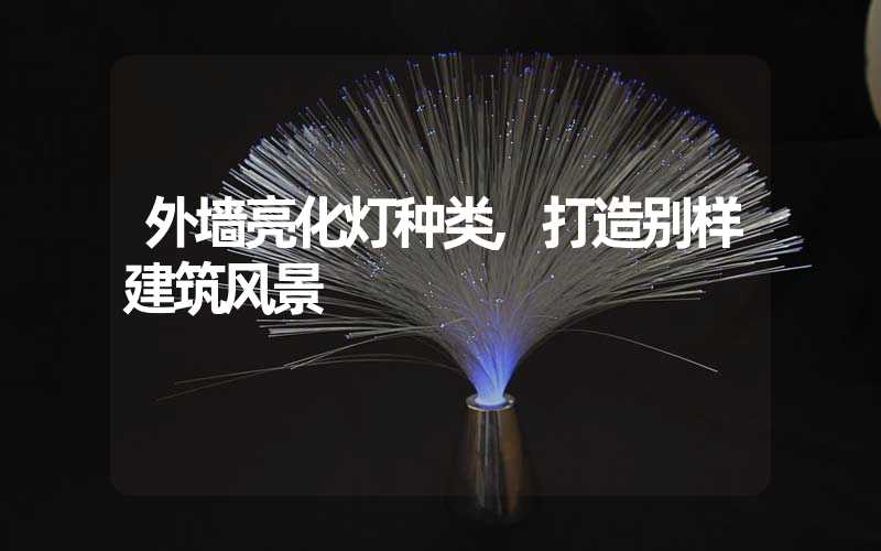 外墙亮化灯种类,打造别样建筑风景