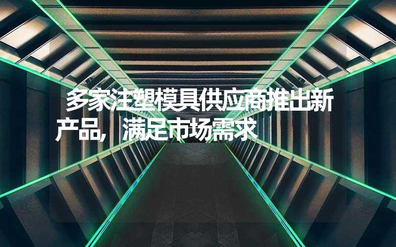 多家注塑模具供应商推出新产品,满足市场需求