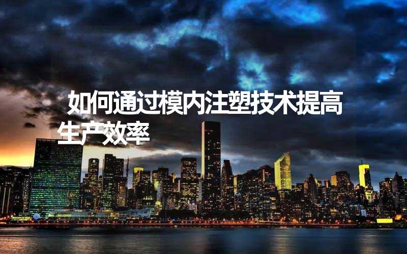 如何通过模内注塑技术提高生产效率