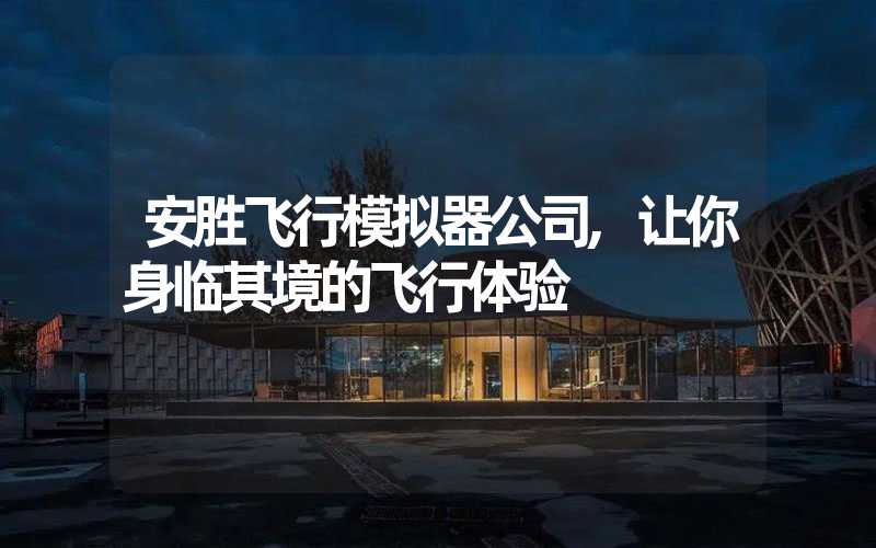 安胜飞行模拟器公司,让你身临其境的飞行体验