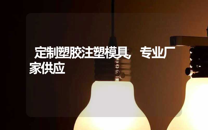 定制塑胶注塑模具,专业厂家供应