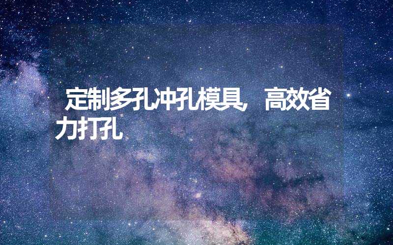 定制多孔冲孔模具,高效省力打孔