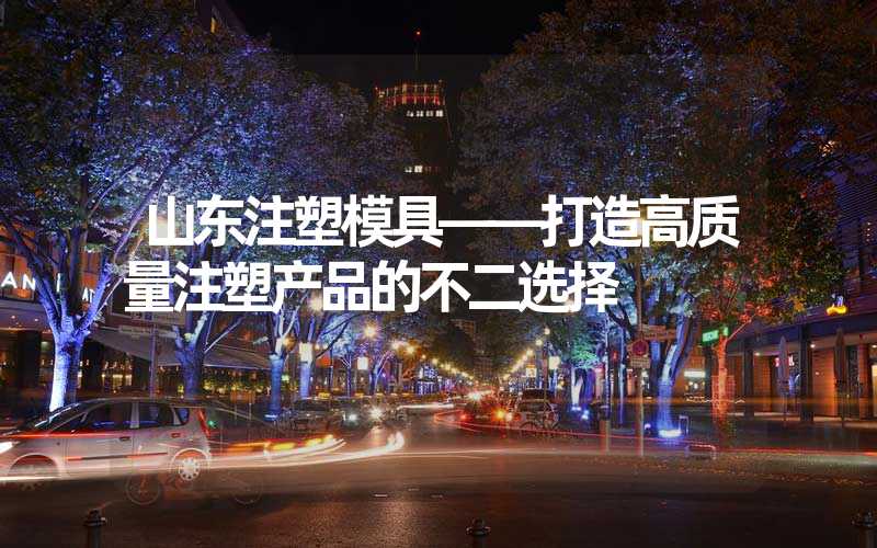 山东注塑模具——打造高质量注塑产品的不二选择