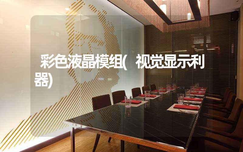 彩色液晶模组(视觉显示利器)