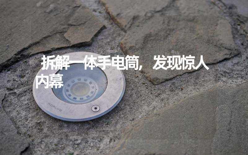 拆解一体手电筒,发现惊人内幕