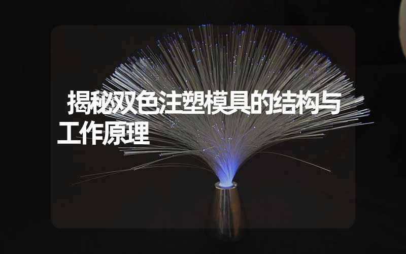 揭秘双色注塑模具的结构与工作原理
