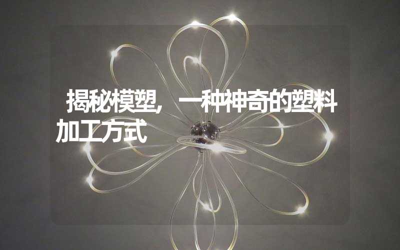 揭秘模塑,一种神奇的塑料加工方式