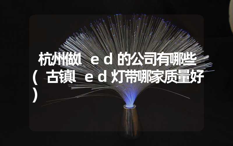 杭州做led的公司有哪些(古镇led灯带哪家质量好)