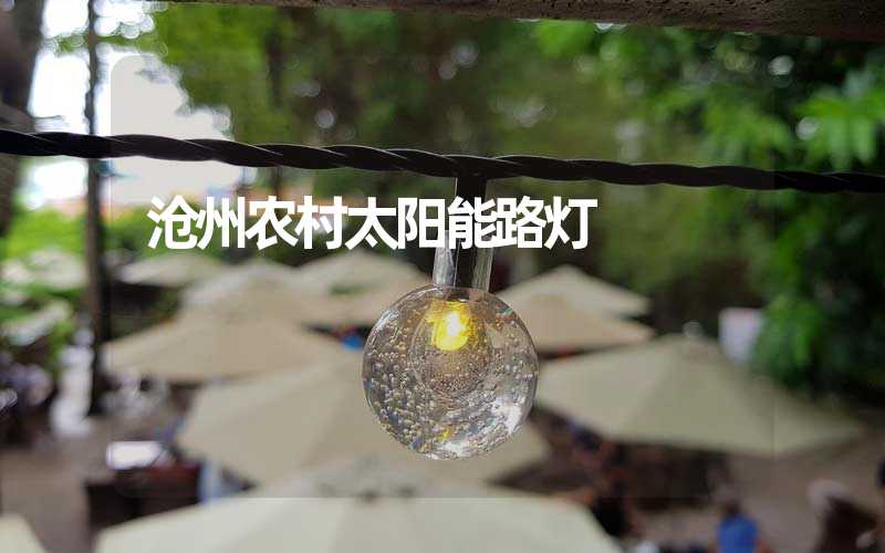 沧州农村太阳能路灯