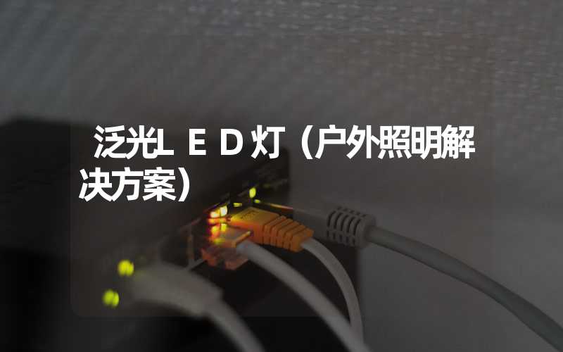 泛光LED灯（户外照明解决方案）