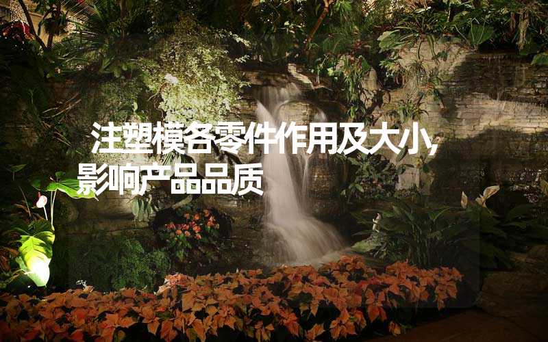注塑模各零件作用及大小,影响产品品质