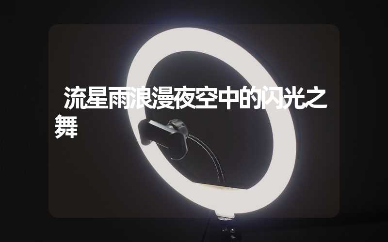 流星雨浪漫夜空中的闪光之舞