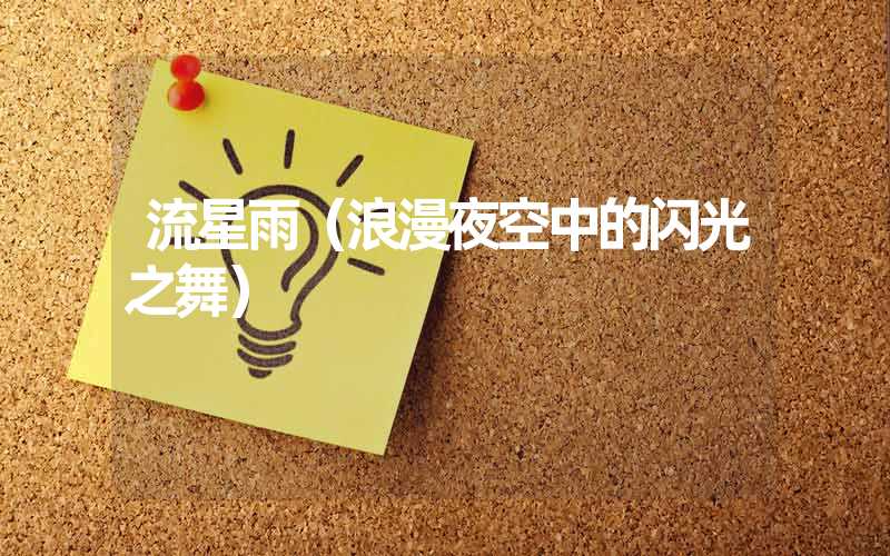 流星雨（浪漫夜空中的闪光之舞）
