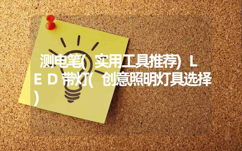 测电笔(实用工具推荐)LED带灯(创意照明灯具选择)