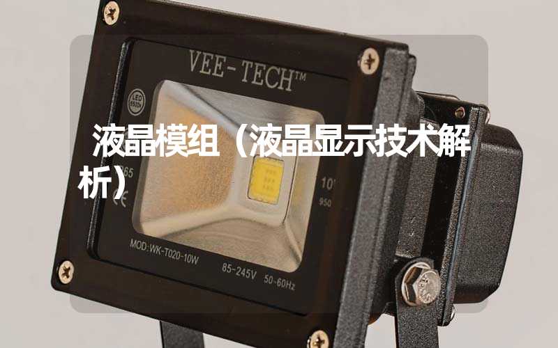 液晶模组（液晶显示技术解析）